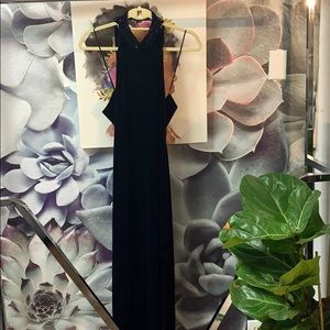 Beautiful velvet evening dress